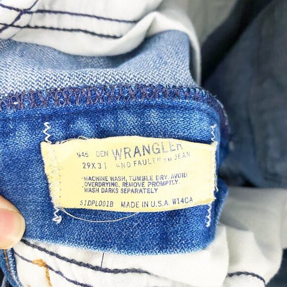 Vintage Wrangler Light Blue “No Fault” Jeans Women's Size 2/4 Boot Cut Mid Rise - Picture 8 of 10